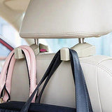 Universal Car Vehicle Back Seat Headrest Hanger Holder Hook for Bag Purse Cloth Grocery (Set of 2)