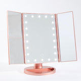 Tri-Fold LED Makeup Mirror