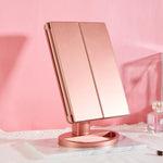 Tri-Fold LED Makeup Mirror